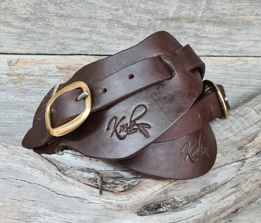 Brass Buckle Spur Straps